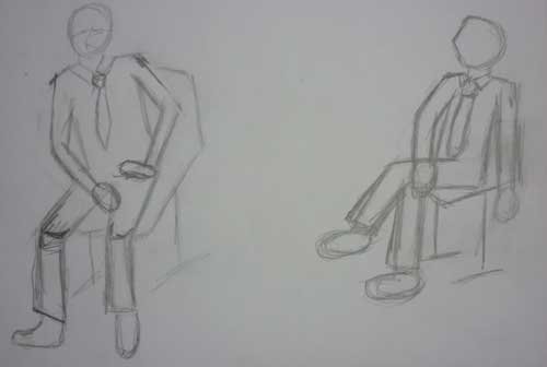 Набросок фигуры человека 6 класс