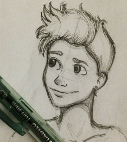 Парень в мультяшном стиле