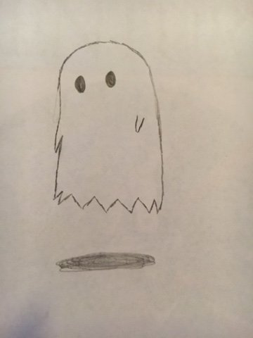 Срисовка легко призрак