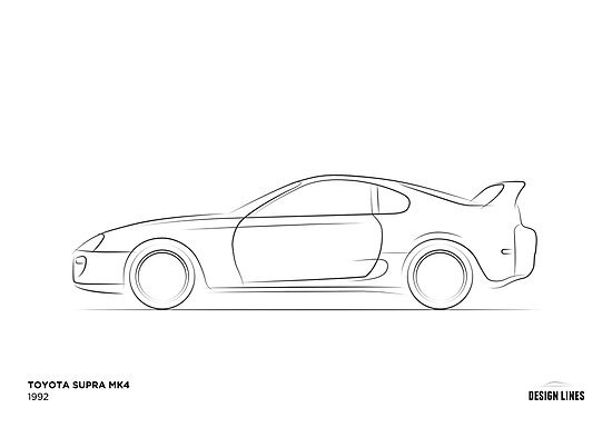 Toyota Supra mk4 чертеж