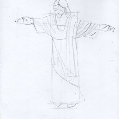 Иисус Христос рисунок