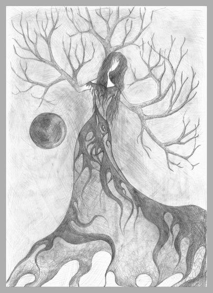 Фантазия рисунок карандашом