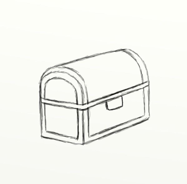 Сундук раскраска для детей