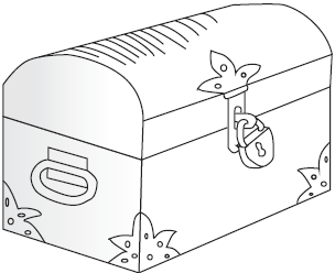 Сундучок раскраска