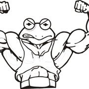 Культурист раскраска