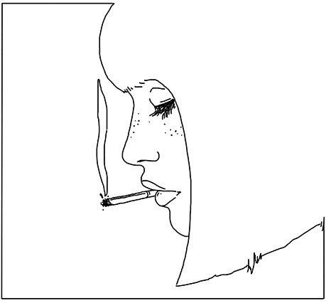 Рисунки для срисовки курение