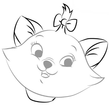 Мордочки кота для срисовывания