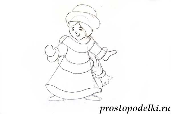 Рисунок Снегурочки