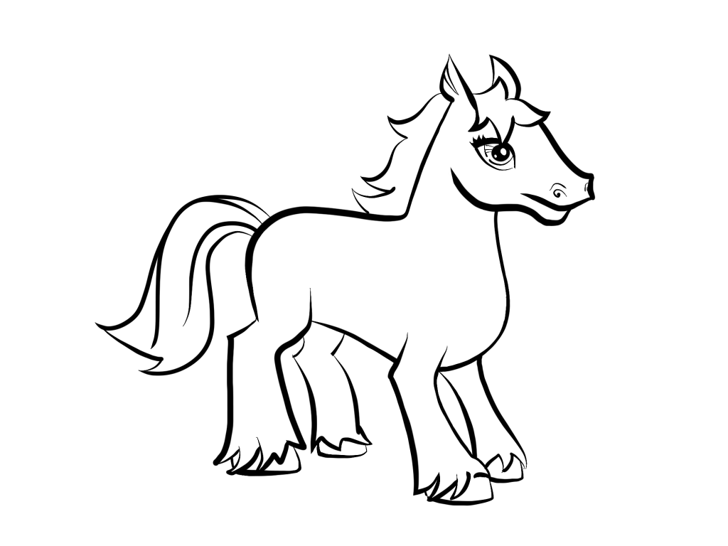 Лошадка для рисования