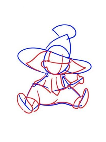 Нарисовать Незнайку