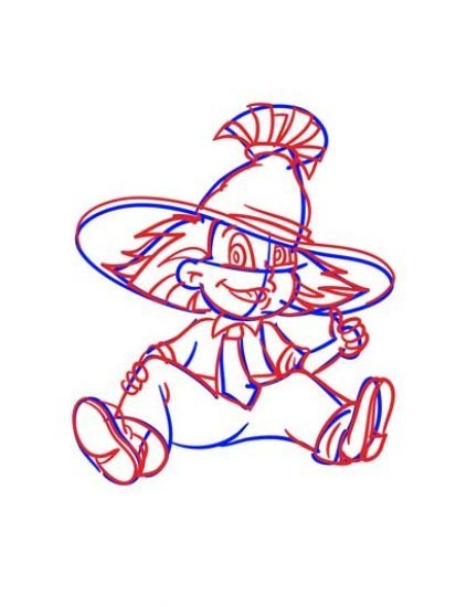 Приключения Незнайки и его друзей раскраска