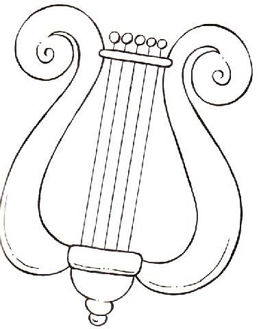 Музыкальная арфа набросок