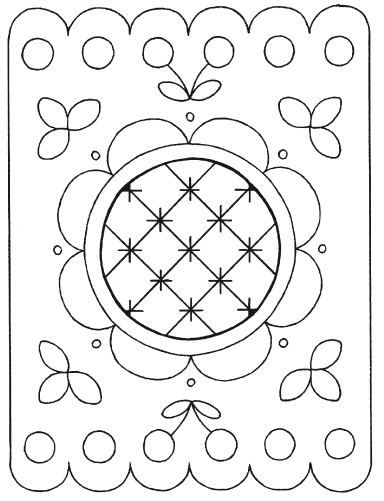 Салфеточка раскраска