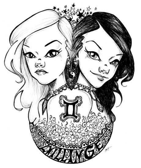 Раскраска Близнецы