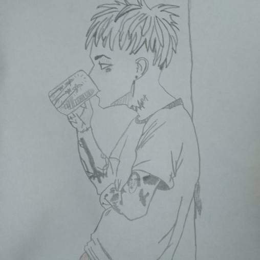 Элджей рисунок карандашом