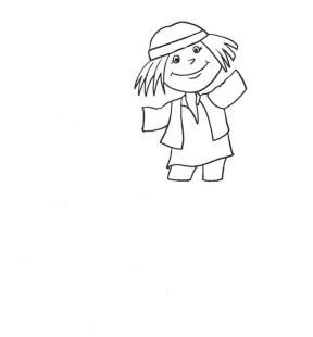 Рисование мальчик с пальчик