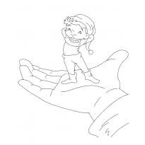 Мальчик с пальчик раскраска