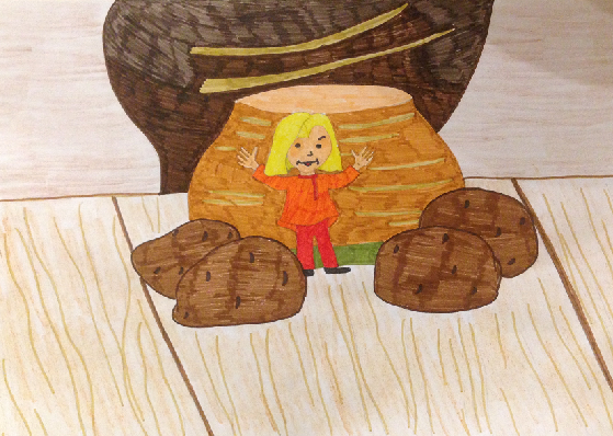 Рисование мальчик с пальчик