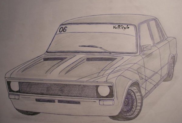 Машины для срисовки ВАЗ