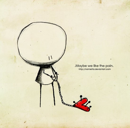 Грустные человечки карандашом