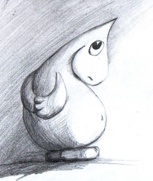 Рисунок на тему обида