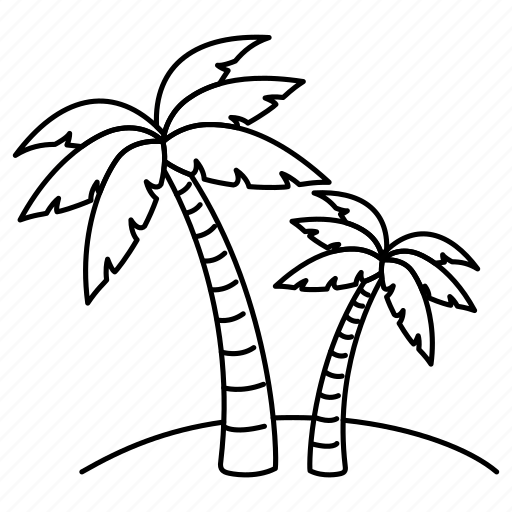 Пальма контур