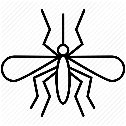 Комарик раскраска для детей