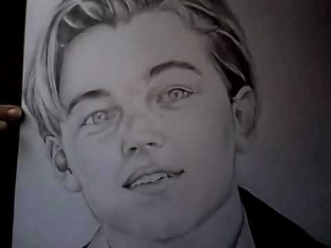 Леонардо ди Каприо карандашом