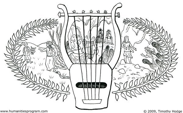 Орфей раскраска