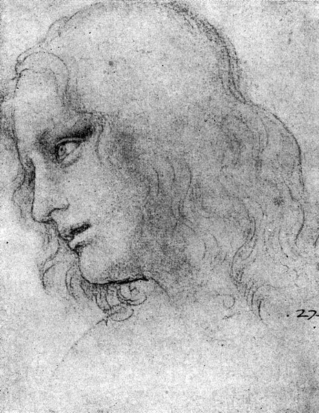 Леонардо да Винчи голова ангела