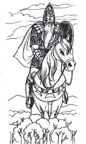 Рисунок к былине Святогор богатырь