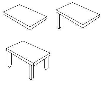 Поэтапное рисование стола