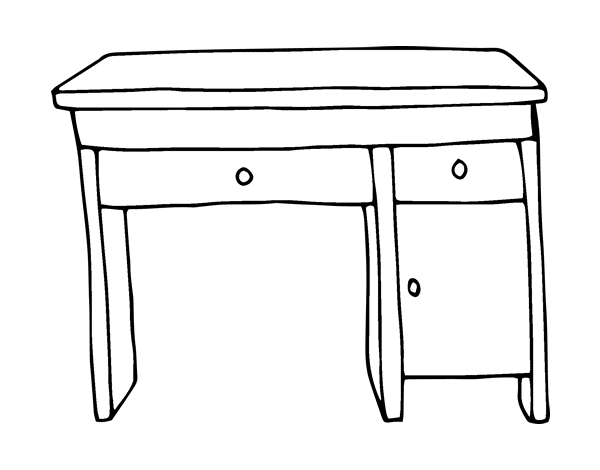 Раскраска столик