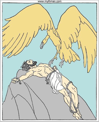 Иллюстрация к мифу о Прометее