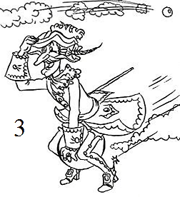 Барон Мюнхгаузен раскраска