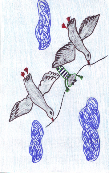 Лягушка путешественница на болоте