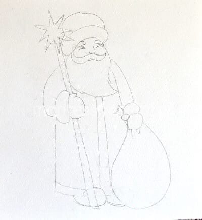 Дед Мороз рисунок