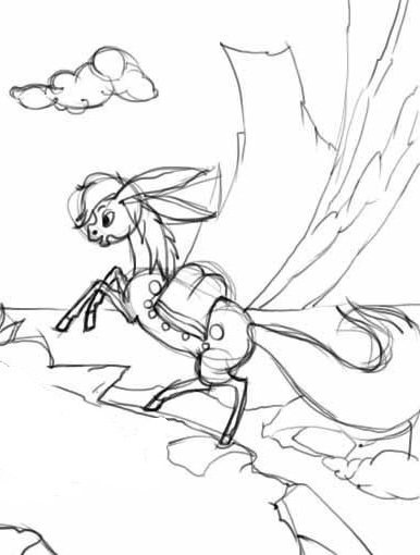 Конёк-горбунок рисоват