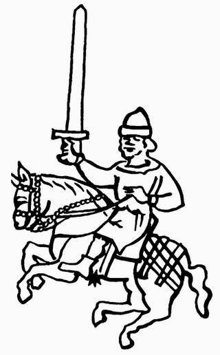 Портрет Невского Александра на а4