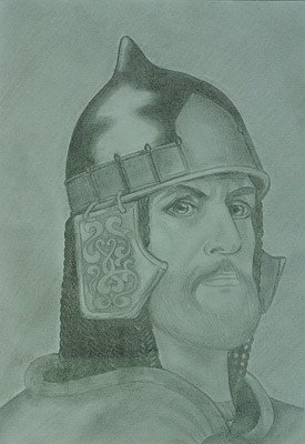 Поэтапное рисование Александра Невского