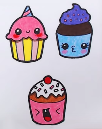 Кексики маркерами