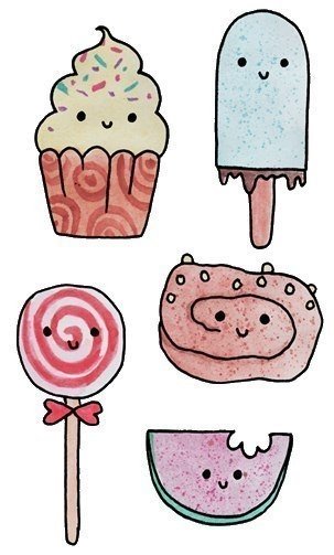 Пирожное. Раскраска