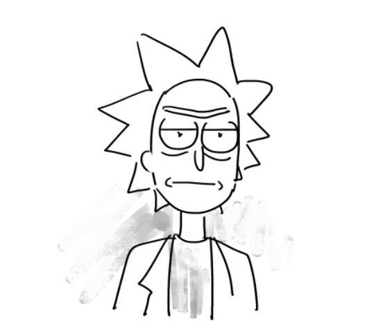 Рик и Морти срисовать легко