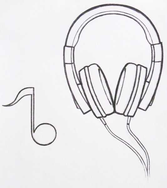 Наушники для срисовки