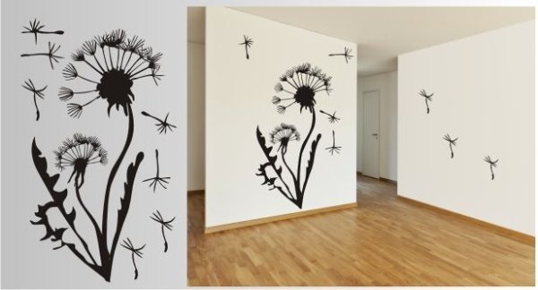 Дверь с одуванчиком