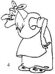 Баба Яга рисунок карандашом