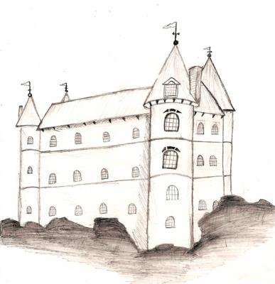 Замок в романском стиле легко