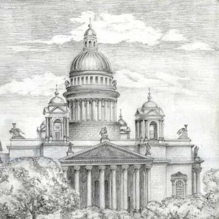 Исаакиевский собор набросок