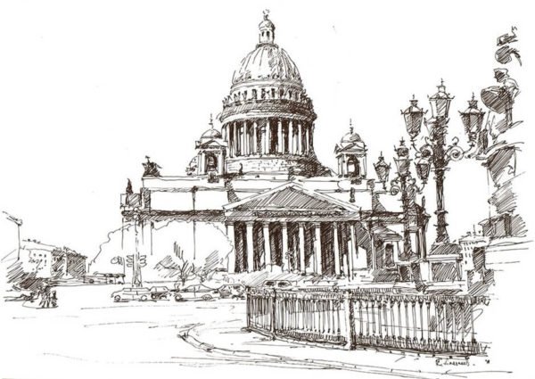 Исакиевский собор эскиз