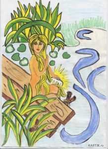 Водяная рисунок раскраска